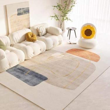 Imagem de Sala de estar, quarto, cabeceira, sofá de luxo leve, mesa de centro, carpete, tapete de chão em estilo creme, decoração para casa (80 x 160 cm (2,6 x 5,3 pés/FLR 7))