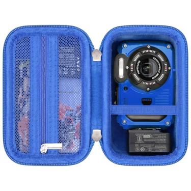 Imagem de RAIALL Estojo Para Câmera Digital Kodak Pixpro Wpz2, Resistente À Prova D'Água, De Choque E Poeira, Bolsa Viagem Fotografia Subaquática, Bolso Extra Malha Cabo Usb, Adaptador Cartões Sd, Azul
