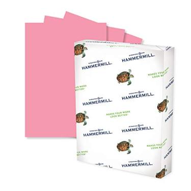 Imagem de Hammermill Papel colorido, papel para impressora cereja de 9 kg, 8,5 x 11-1 resma (500 folhas) - Feito nos EUA, papel pastel, 102210R