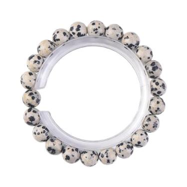 Imagem de CARLAFU Pulseiras modernas de pedra manchada Pulseira versátil feita à mão A Pedra do Equilíbrio