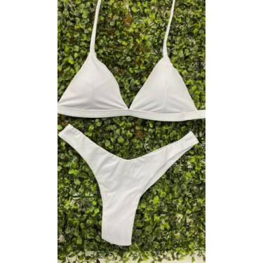 Imagem de Biquíni Asa Delta - Branco - Flor de Lotus