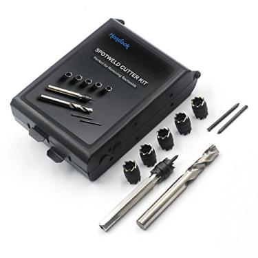 Imagem de Handook Cortador de solda a ponto, cortador de furo de chapa metálica, separador de painel de remoção de perfuração para ferramenta de trabalho de carroceria automotiva de soldagem de furadeira,