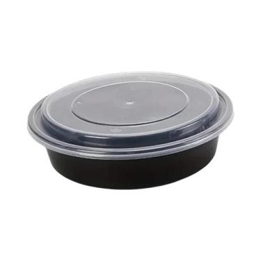 Imagem de Marmitas Descartáveis redondas Empilháveis 20 50 Unidades Tigela De Sa