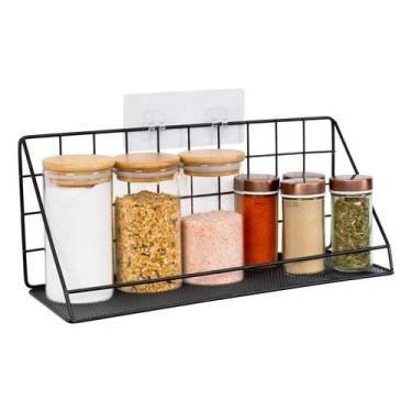 Imagem de Prateleira Aramada Multiuso Adesiva Porta Objeto Metalica - Mm House, 