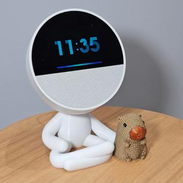 Imagem de Suporte Alexa Echo SPOT. Tema Robert Capivara e Outros - Presente, decoração, stand de mesa, música