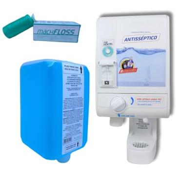 Imagem de Dispenser + Fio Dental 400 + 1 Enxaguante Bucal Machfloss