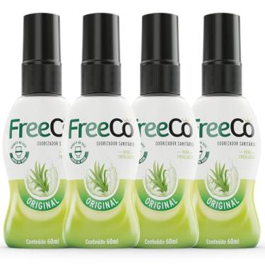 Imagem de Freecô Bloqueador De Odores Sanitários - Original 60ml Pack com 4 unidades