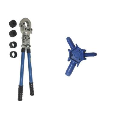 Imagem de Kit Alicate Prensa Tubo PEX 16/20/26/32mm + Escareador 16/20/26mm - TU