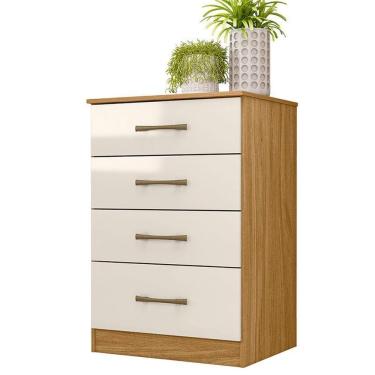 Imagem de Cômoda Gaveteiro Ms913 Freijó Off White - Moval