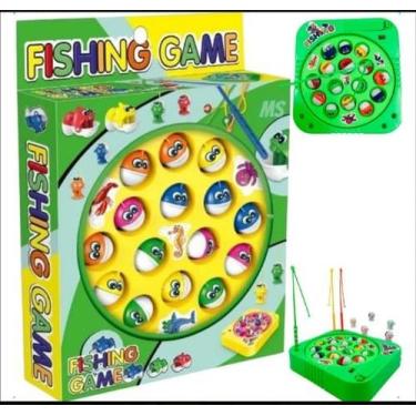 Imagem de Brinquedo Pesca Peixe Jogo Pega Peixe Pescaria Infantil - fishing game