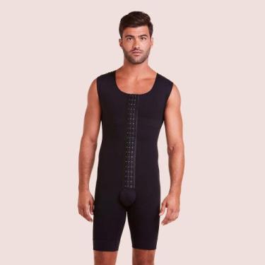 Imagem de Macaquinho Masculino Plié Med Pós-cirúrgico, Preto, GG