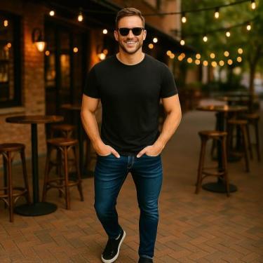 Imagem de Calça Jeans LISA Skinny Masculina Slim Elastano Casual Sport 440 - IRO