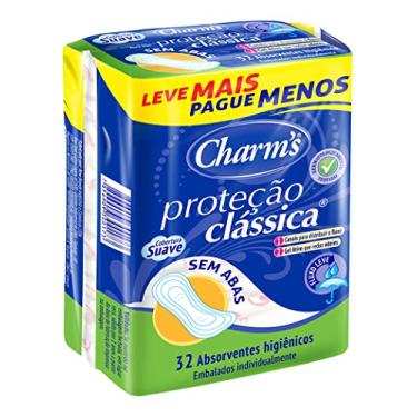 Imagem de Absorvente Feminino Proteção Clássica Fluxo Leve sem Abas, Charm's