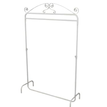 Imagem de Arara para Roupas Desfile Vintage 1,00m Para equipar sua loja ou seu closet (BRANCA)