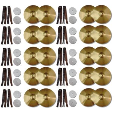 Imagem de Kit 10 Par Prato 14 Marcial C. Ibanez + 10 Par Alça Couro