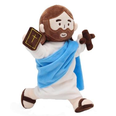Imagem de Boneca de pelúcia Yelakey Jesus Plush 34 cm com esqueleto articulado