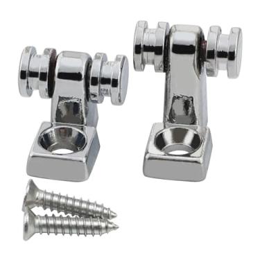 Imagem de OVSAL 2 PCS Stainless Steel Roller String Retainer for Tele Telecaster Electric Guitar String Parts Chrome