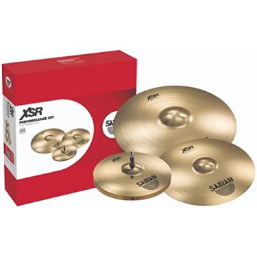 Imagem de Sabian XSR Conjunto de pratos de desempenho de 35,5 cm 40,6 cm Fast Crash 50,8 cm Ride, polegadas (XSR5005B)