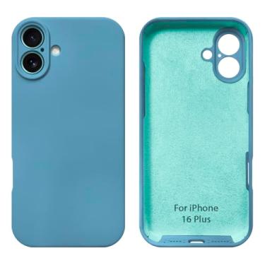 Imagem de Capinha Compativel com iPhone 16 Plus Com Proteção de Camera em Silicone com Interior Aveludado