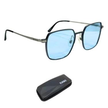 Imagem de Óculos de Sol Evoke Easy Fit 24 02A Black Metal Blue Total-Unissex