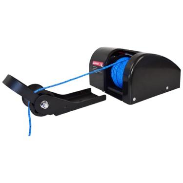 Imagem de Cygrd Guincho de âncora elétrico, molinete marítimo de 11 kg, 12 V com controle remoto, corda de 30 metros, fácil de operar, preto