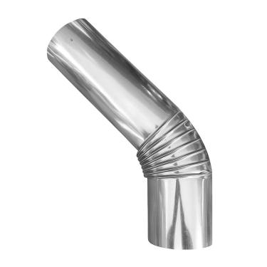 Imagem de Curva Chaminé Inox Ø 110mm Cano Joelho 45º Fogão Lenha N°1 - Hedlund
