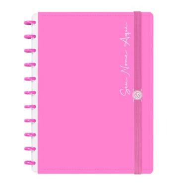 Imagem de Caderno de Disco Inteligente Personalizado Iscool G Solid Colors Rosa Primavera