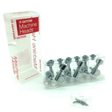 Imagem de Tarraxa Gotoh 6 linha SG381 07L p/ guitarra Cromado Standard