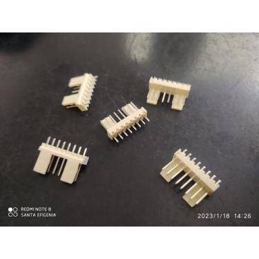 Imagem de 5x Conector Kk 2512 2,54mm 8 Vias Macho 180 Excon