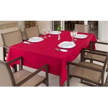 Imagem de Toalha de Mesa Quadrada Oxford 1,00 x 1,00 Admirare, Vermelha