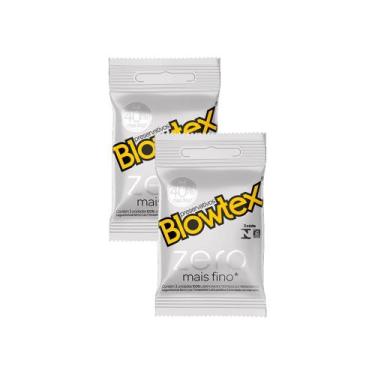 Imagem de Kit 2 Preservativo Blowtex Zero Mais Fino 3 Unidades