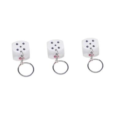 Imagem de Chaveiro De Dados Com Choque Elétrico E Iluminação, Brinquedo Prático 