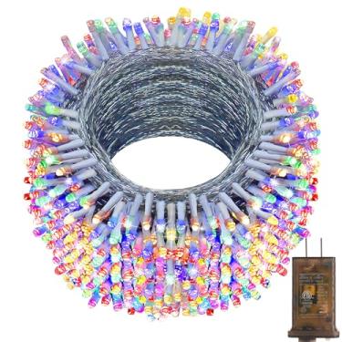 Imagem de KNONEW 183 m, 1500 luzes LED de corda de Natal ao ar livre, 8 modos e temporizador, luz de fada, plugue à prova d'água, iluminação suspensa para Natal, quintal, árvore, festa de casamento, decorações