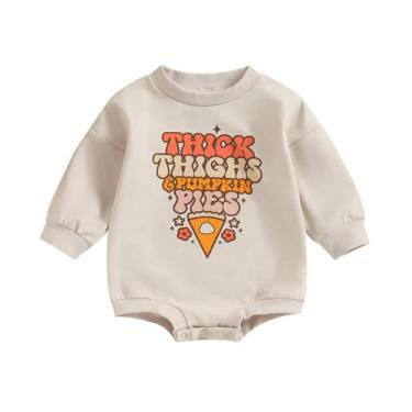 Imagem de Macacão de bebê Leotard Ayalinggo, coxas grossas, torta de abóbora