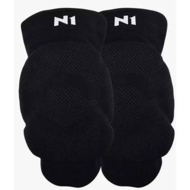 Imagem de Joelheira Com Proteção Vôlei Preto N1 Tamanho P