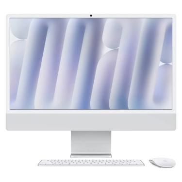 Imagem de iMac 24", Tela Retina 4.5K Apple, Processador M4, (16GB RAM, SSD de 256GB) - Prateado