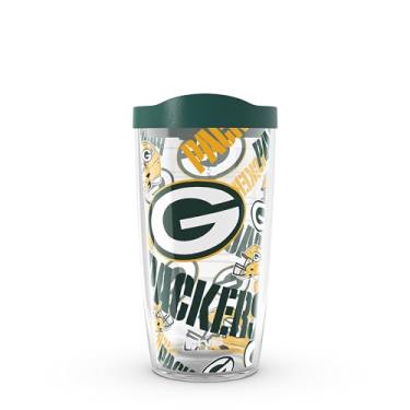 Imagem de Tervis NFL Green Bay Packers - Copo de viagem com isolamento térmico de parede dupla feito nos EUA mantém as bebidas frias e quentes, 473 ml,