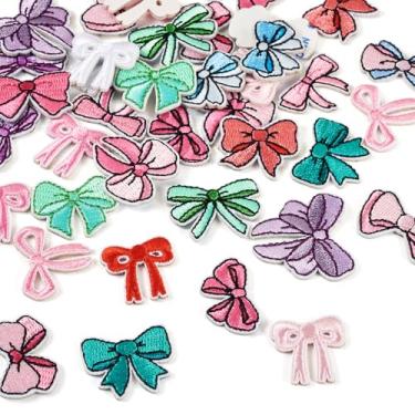 Imagem de Craftdady 28 peças com laço adesivos para roupas, apliques bordados computadorizados, adesivos autoadesivos, adesivos, para bolsas, tendas, camiseta, jeans, saia, coletes, chapéu, capa de telefone 15