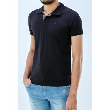 Imagem de Camisa Masculina Social Gola Polo Ogochi Slim Manga Curta Camiseta - O