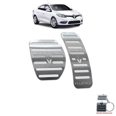 Imagem de Pedaleira Renault Fluence Automático 2011 Até 2019 Aço Inox