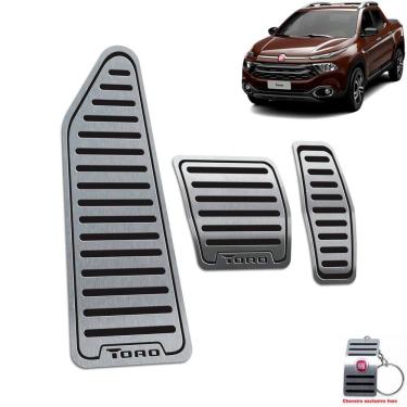 Imagem de Pedaleira + Descanso Fiat Toro Automatico Aço Inox