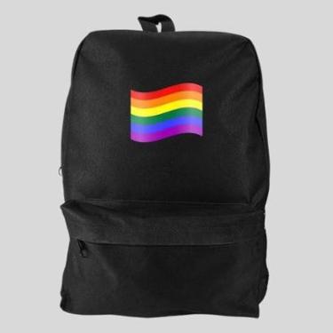 Imagem de Mochila Bolsa Masculina Basica Escolar Pega a Visão Bandeira LGBT Orgulho-Masculino