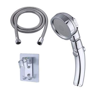 Imagem de WYUYIWH Cabeça de chuveiro pressurizada de mão cabeça de chuveiro pressurizada doméstica cabeça de chuveiro banheiro chuveiro