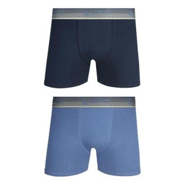 Imagem de Kit 2 Cuecas Algodão Lupo 784 casapaula, 913, Azul, Marinho, P