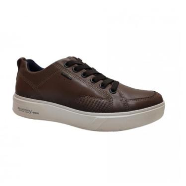 Imagem de Pegada, Sapatênis Masculino Pegada Strech Couro Marrom 111902-03 Tamanho:42;Cor:Marrom