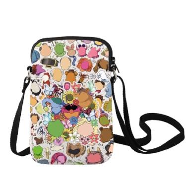 Imagem de LEVLO Bolsa tiracolo Fozzy Bear Gonzo & Animal Fans Gift Kermit & Piggy Shoulder Bag Cartoon Movie Merch, Bolsa Piggy C