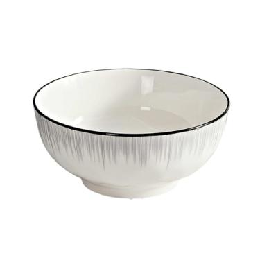 Imagem de Utensílios de mesa de cerâmica personalizados japoneses tigela criativa simples hashis tigela de arroz - tigela de sopa de 20 cm