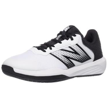 Imagem de New Balance Tênis masculino 696 V6, Branco/preto, 8 Wide