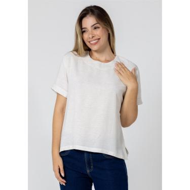 Imagem de Blusa Linho Pau a Pique Básica Off White