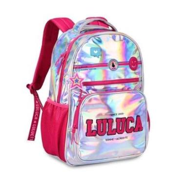 Imagem de MOCHILA LULUCA ESCOLAR BOLSA DE COSTAS HOLOGRÁFICA ADOLESCENTE-Feminino